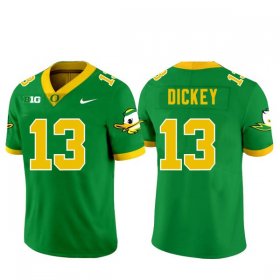 Jurrion Dickey #13 Oregon Ducks NCAA Football Official Jersey -Men Sizes Green