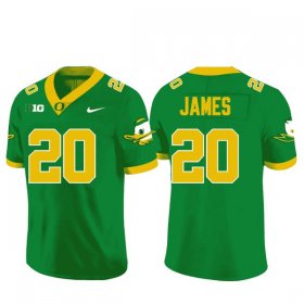 Jordan James #20 Oregon Ducks NCAA Football Official Jersey -Men Sizes Green