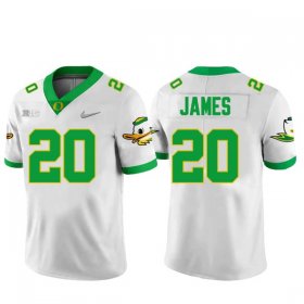 Jordan James #20 Oregon Ducks NCAA Football Official Jersey -Men Sizes White