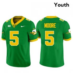 Dante Moore #5 Oregon Ducks College Football Alumni Jersey -Youth Sizes Green