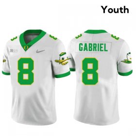 Dillon Gabriel #8 Oregon Ducks College Football Alumni Jersey -Youth Sizes White