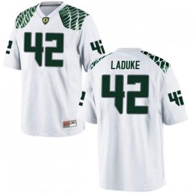 Jackson LaDuke #42 Oregon Ducks NCAA Football Replica Jersey -Men Sizes White